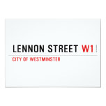 Lennon Street  Invitations