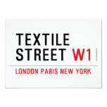 Textile Street  Invitations