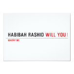 Habibah Rashid  Invitations