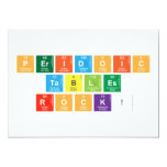 PERIDOIC
 TABLES
 ROCK!  Invitations