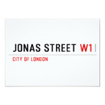 JONAS STREET  Invitations