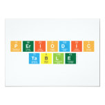 Periodic
 Table  Invitations