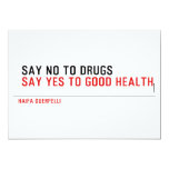 Say no to drugs   Invitations