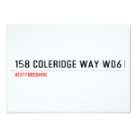 158 Coleridge Way  Invitations