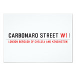 Carbonaro street  Invitations