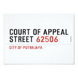 COURT OF APPEAL STREET  Invitations