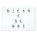 Science
 In
 The
 News  Invitations