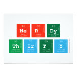 Nerdy
 Thirty  Invitations