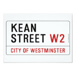 KEAN street  Invitations