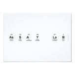 ASSAY LAB  Invitations