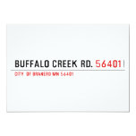 buffalo creek rd.  Invitations
