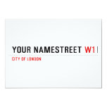 your namestreet  Invitations