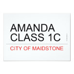 AMANDA class 1C  Invitations