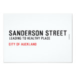 SANDERSON STREET  Invitations