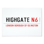 Highgate  Invitations