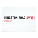 KINGSTON ROAD  Invitations