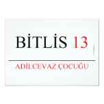 BİTLİS  Invitations