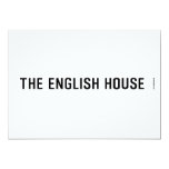 The English HOUSE  Invitations