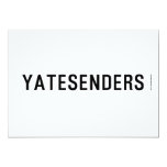YATESENDERS  Invitations
