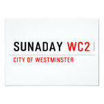 sunaday  Invitations