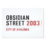 Obsidian Street  Invitations
