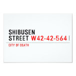 shibusen street  Invitations