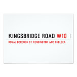 Kingsbridge Road  Invitations
