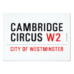 Cambridge Circus  Invitations