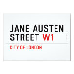 Jane Austen Street  Invitations