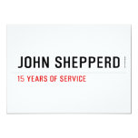 John shepperd  Invitations