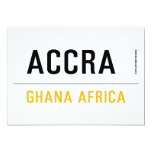 ACCRA  Invitations