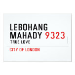 LEBOHANG MAHADY  Invitations