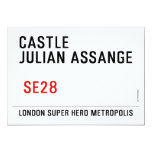 CASTLE  JULIAN ASSANGE    Invitations