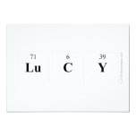 LUCY  Invitations