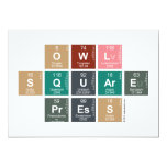 Owl
 Square
 Press  Invitations