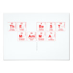 THE BEST 
 MAMMA
   Invitations