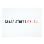 Grace street  Invitations