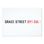 Grace street  Invitations