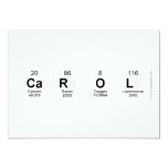 Carol  Invitations