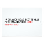 19 dulwich road scottsville  pietermaritzburg  Invitations