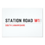 station road  Invitations