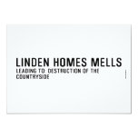 Linden HomeS mells      Invitations