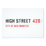 High Street  Invitations