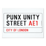 PuNX UNiTY Street  Invitations