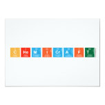 Chemicraft  Invitations