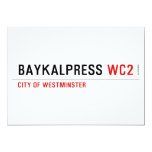 BAYKALPRESS  Invitations