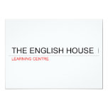 The English HOUSE  Invitations
