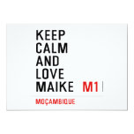 Keep Calm And  Love  Maike   Invitations
