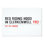 Red Riding Hood  in Clerkenwell  Invitations