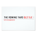 The rowing yard  Invitations